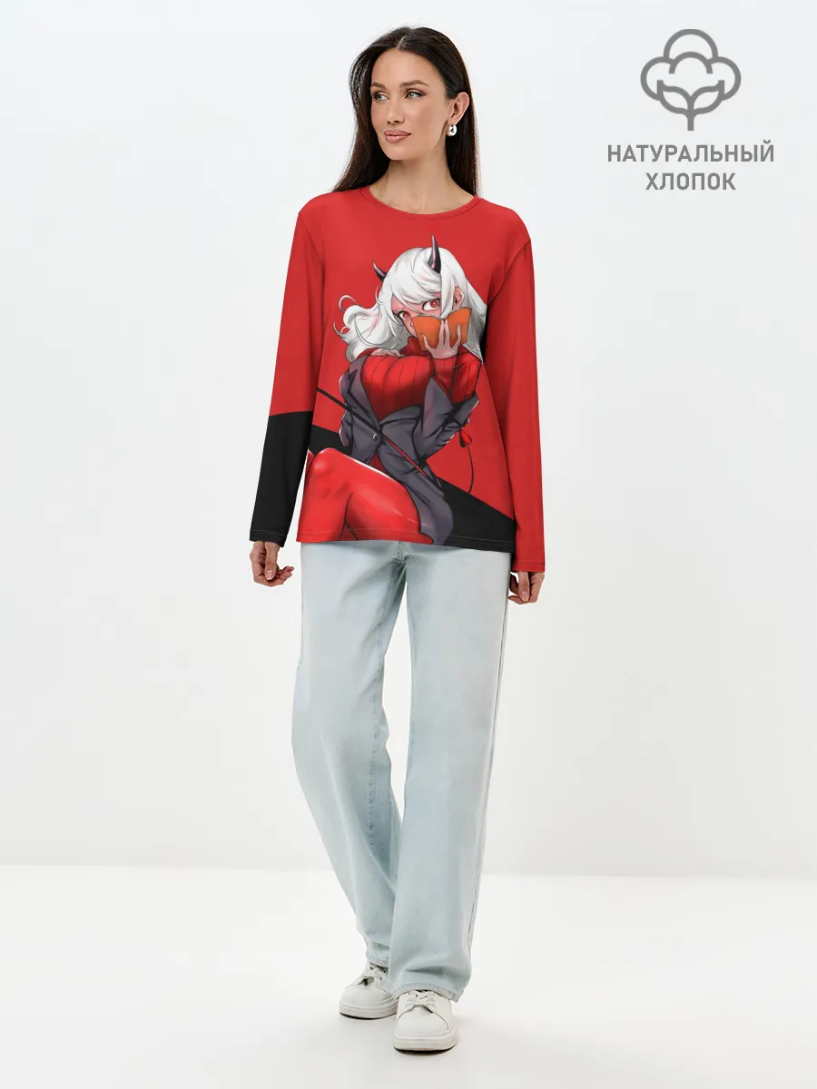 Лонгслив женский. Хлопок / ВАЙФУ Amadeus | Модеус