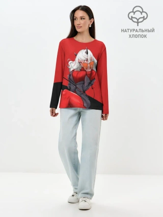 Лонгслив женский. Хлопок / ВАЙФУ Amadeus | Модеус