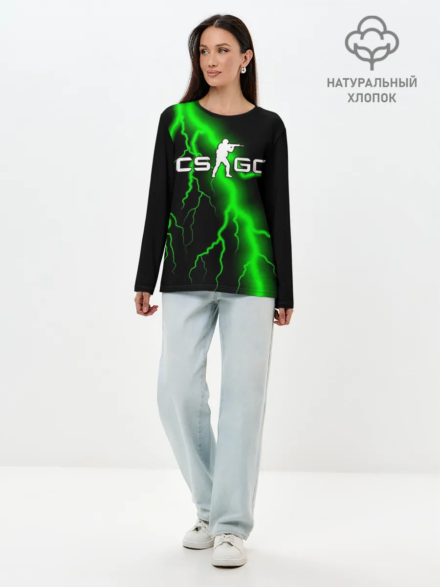 Лонгслив женский. Хлопок / COUNTER STRIKE