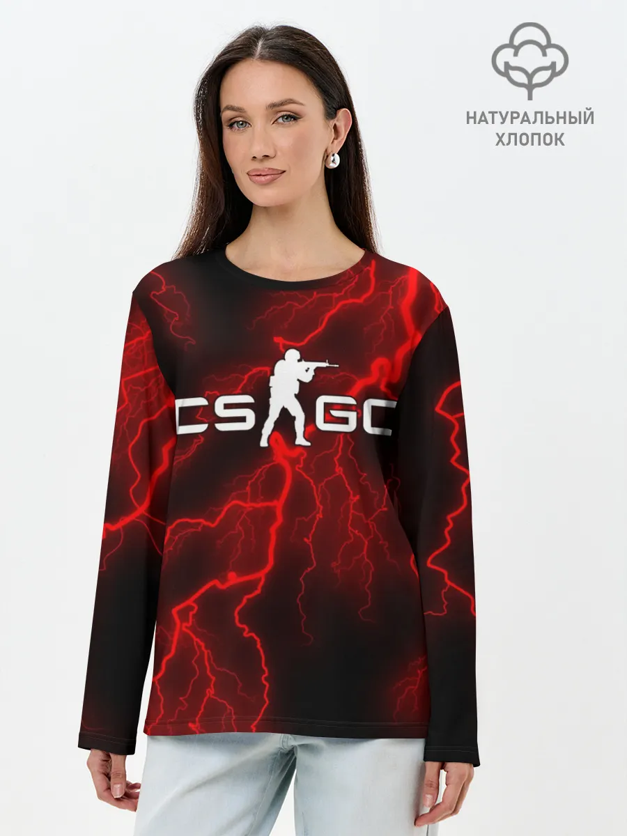 Лонгслив женский. Хлопок / COUNTER STRIKE