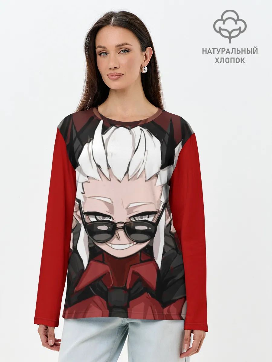 Лонгслив женский. Хлопок / Справедливость Хеллтейкер