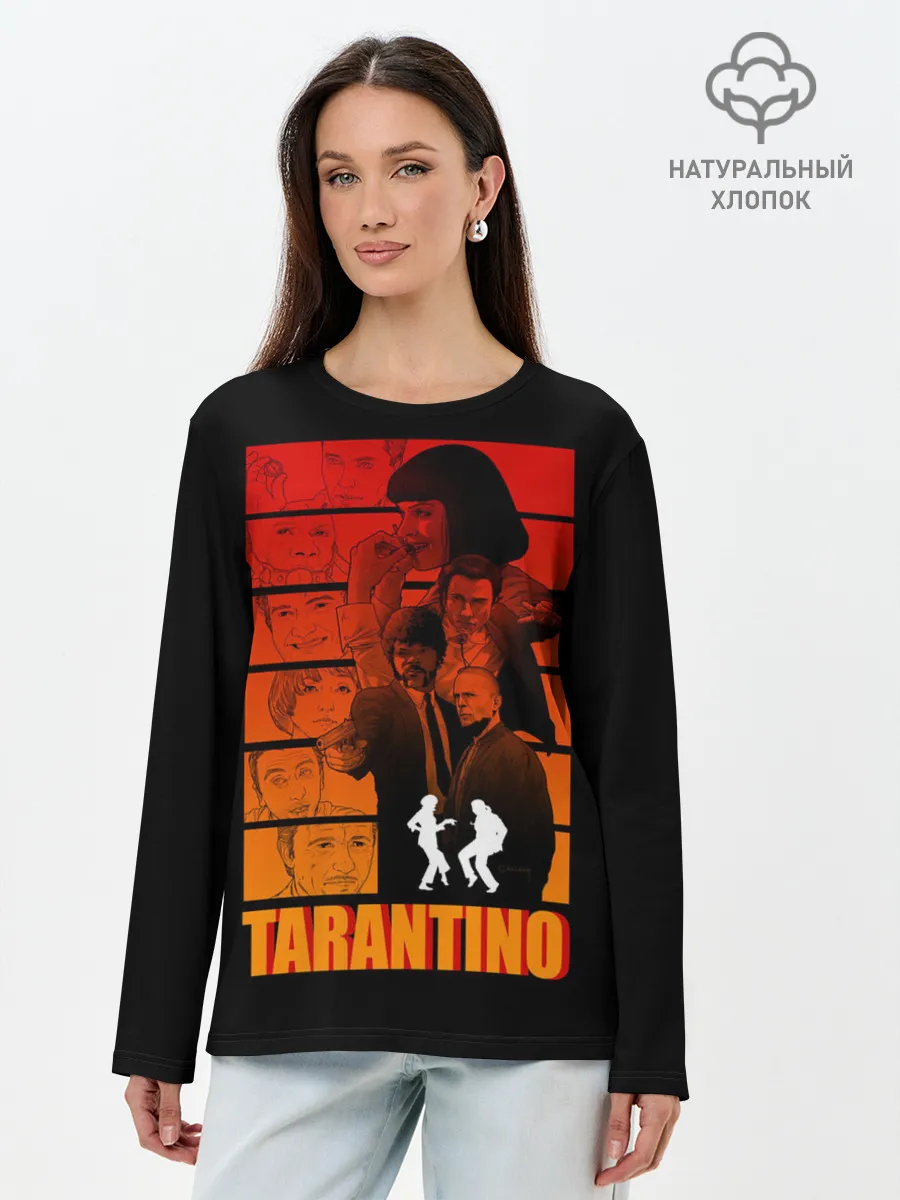 Лонгслив женский. Хлопок / Криминальное чтиво