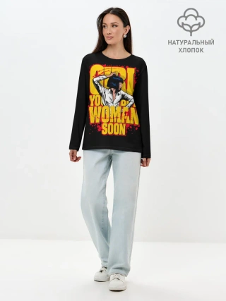 Лонгслив женский. Хлопок / Криминальное чтиво