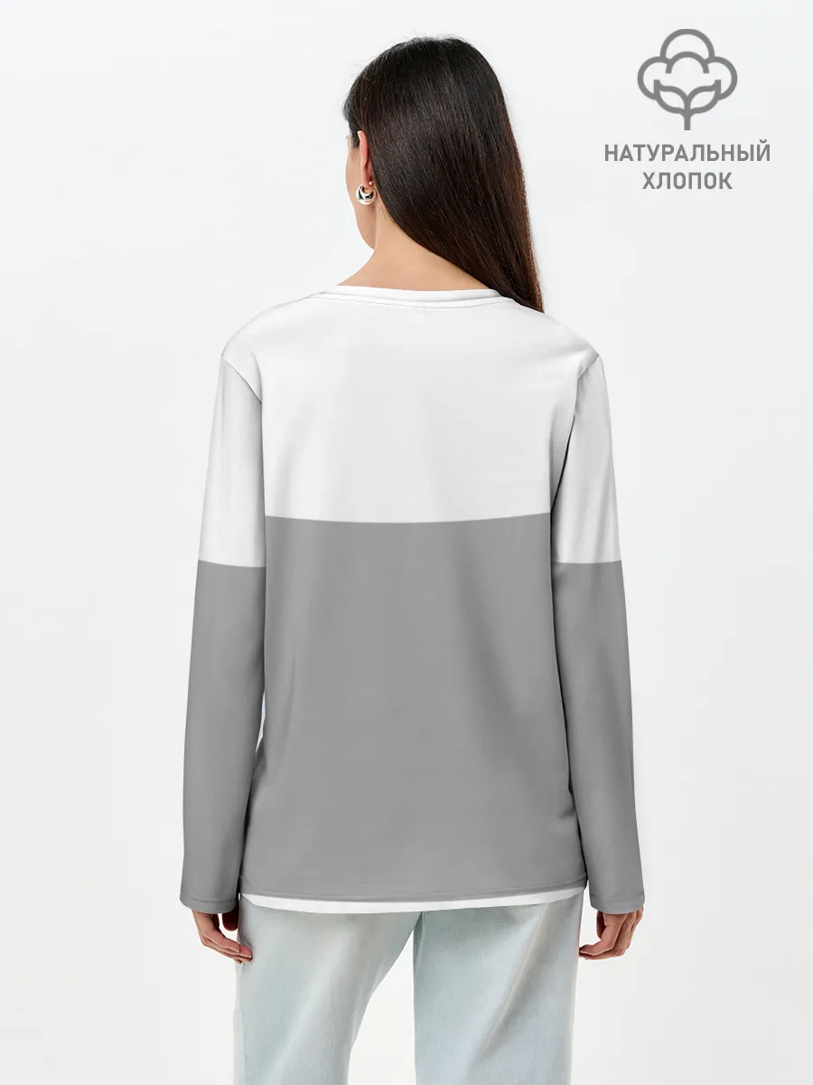 Лонгслив женский. Хлопок / Сердитая Малина. HELLTAKER