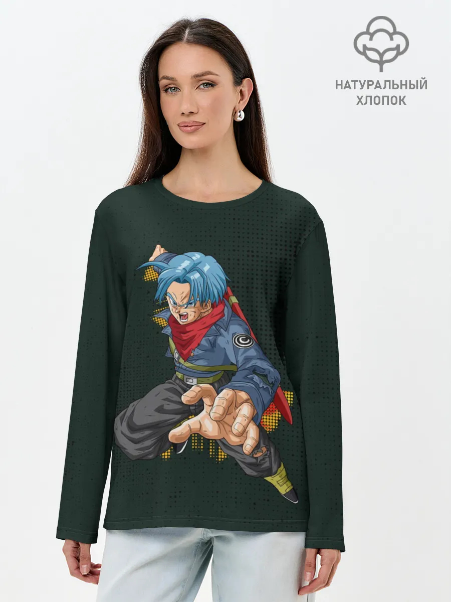 Лонгслив женский. Хлопок / Шар Дракона