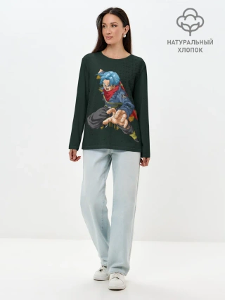 Лонгслив женский. Хлопок / Шар Дракона