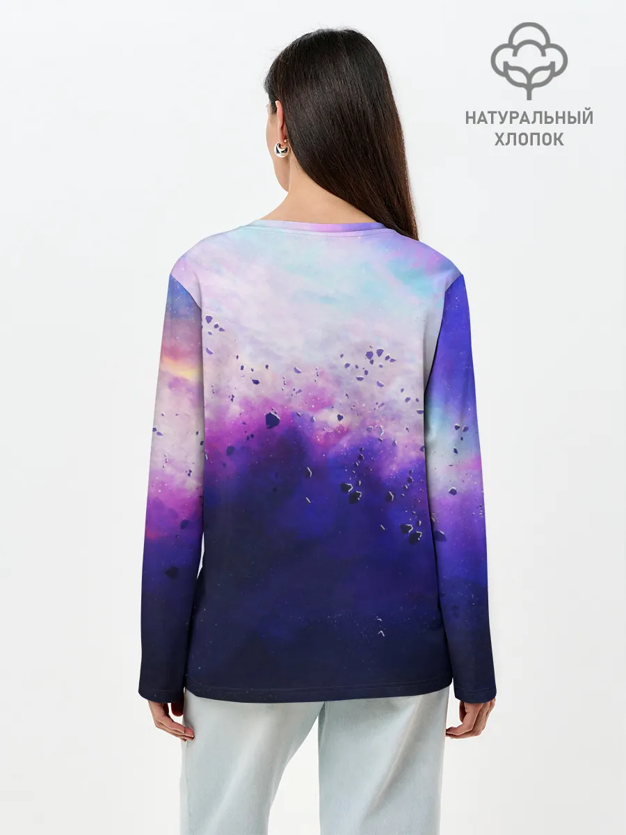Лонгслив женский. Хлопок / АСТРОНАВТ