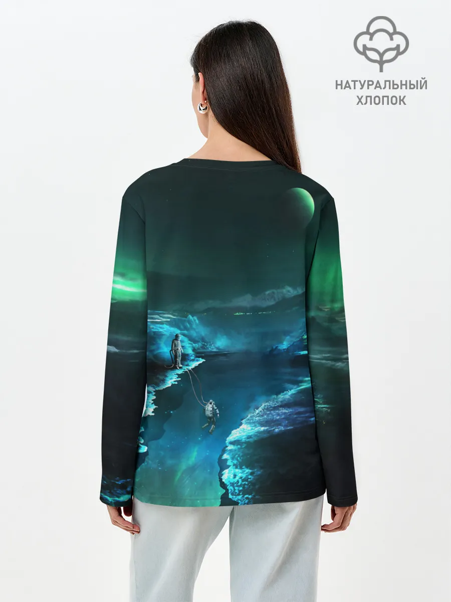 Лонгслив женский. Хлопок / ВЫЖИВШИЙ