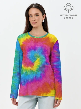 Лонгслив женский. Хлопок / ХИППИ