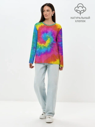 Лонгслив женский. Хлопок / ХИППИ