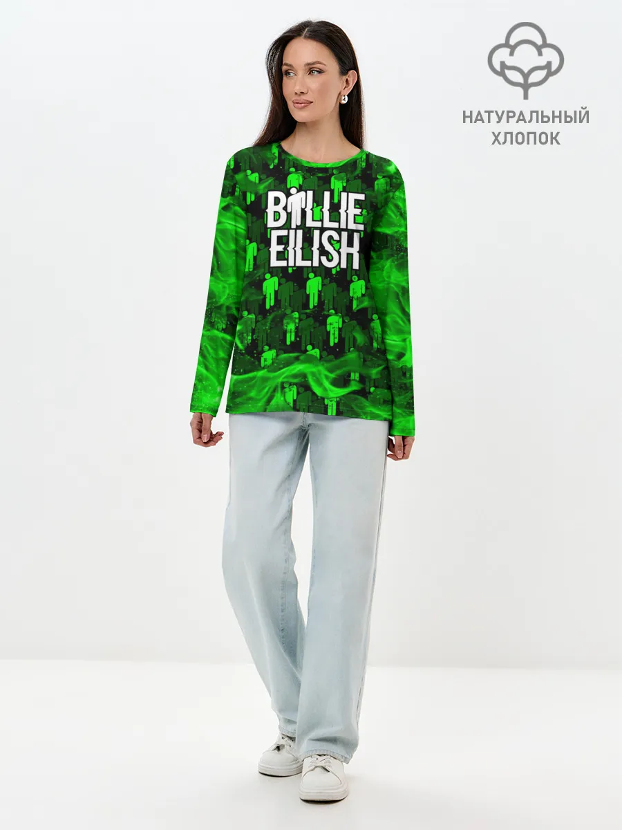 Лонгслив женский. Хлопок / BILLIE EILISH