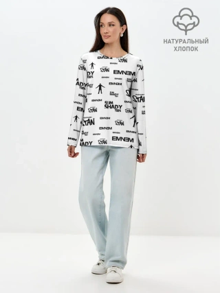 Лонгслив женский. Хлопок / Eminem