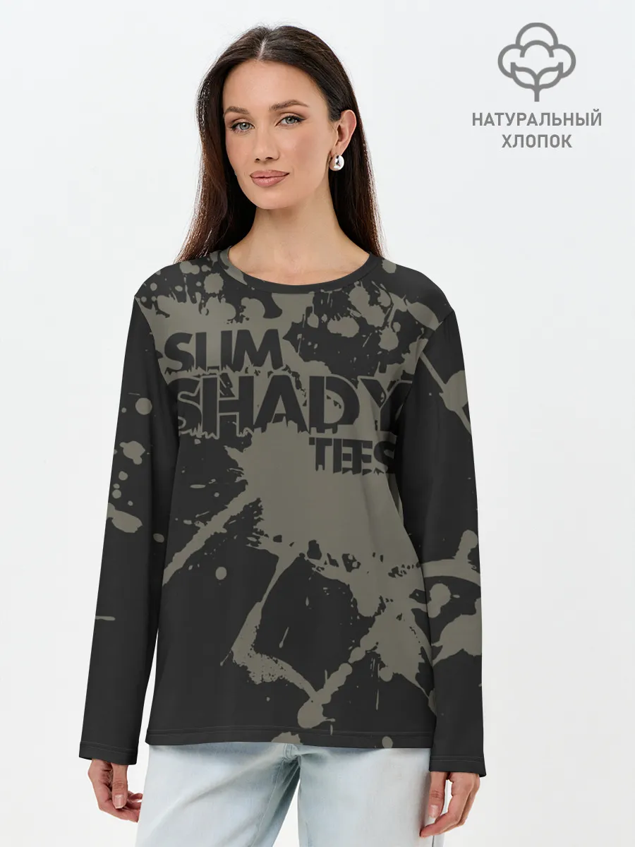 Лонгслив женский. Хлопок / Slim Shady