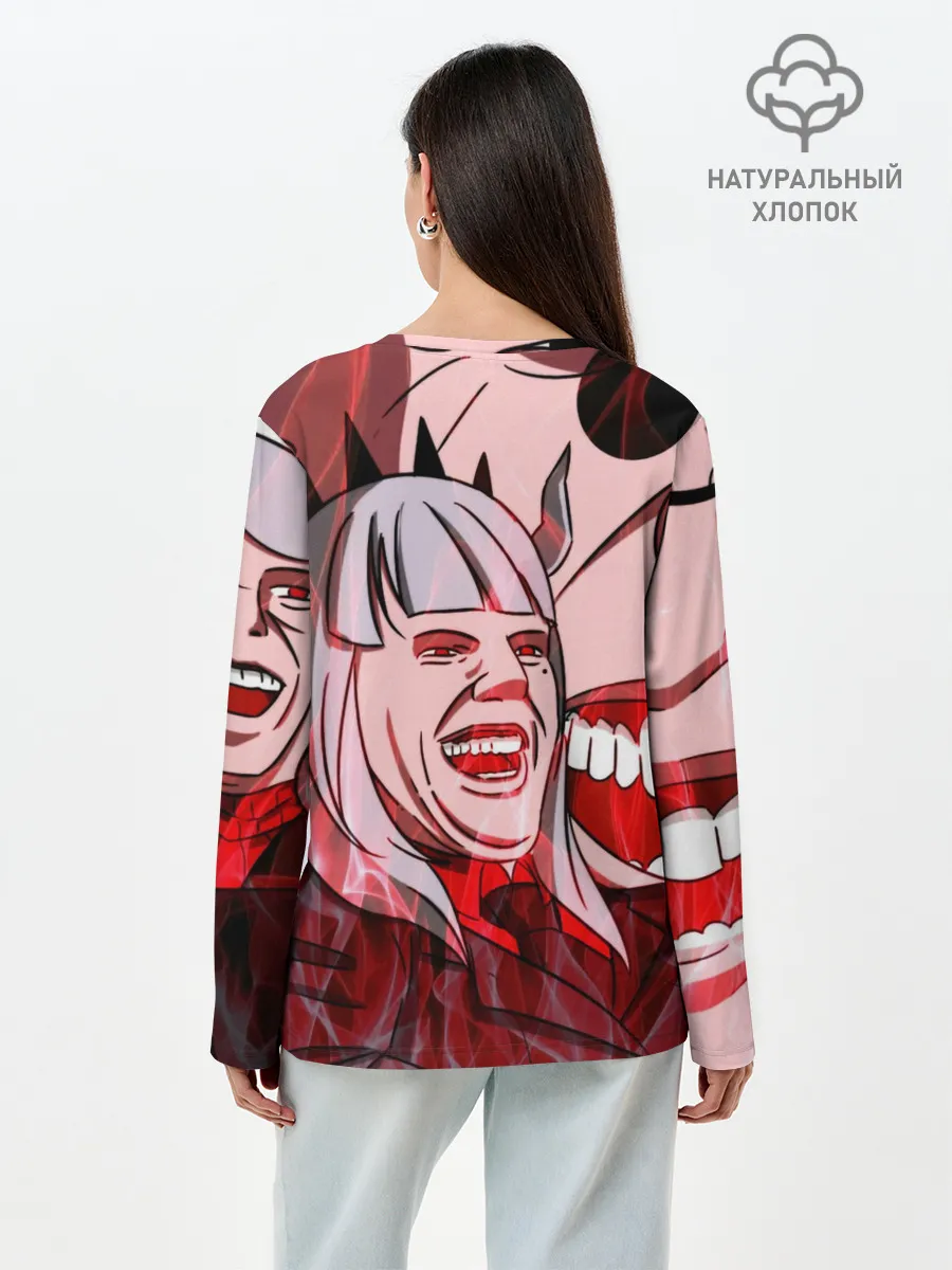 Лонгслив женский. Хлопок / ТОМ КРУЗ МЕМ