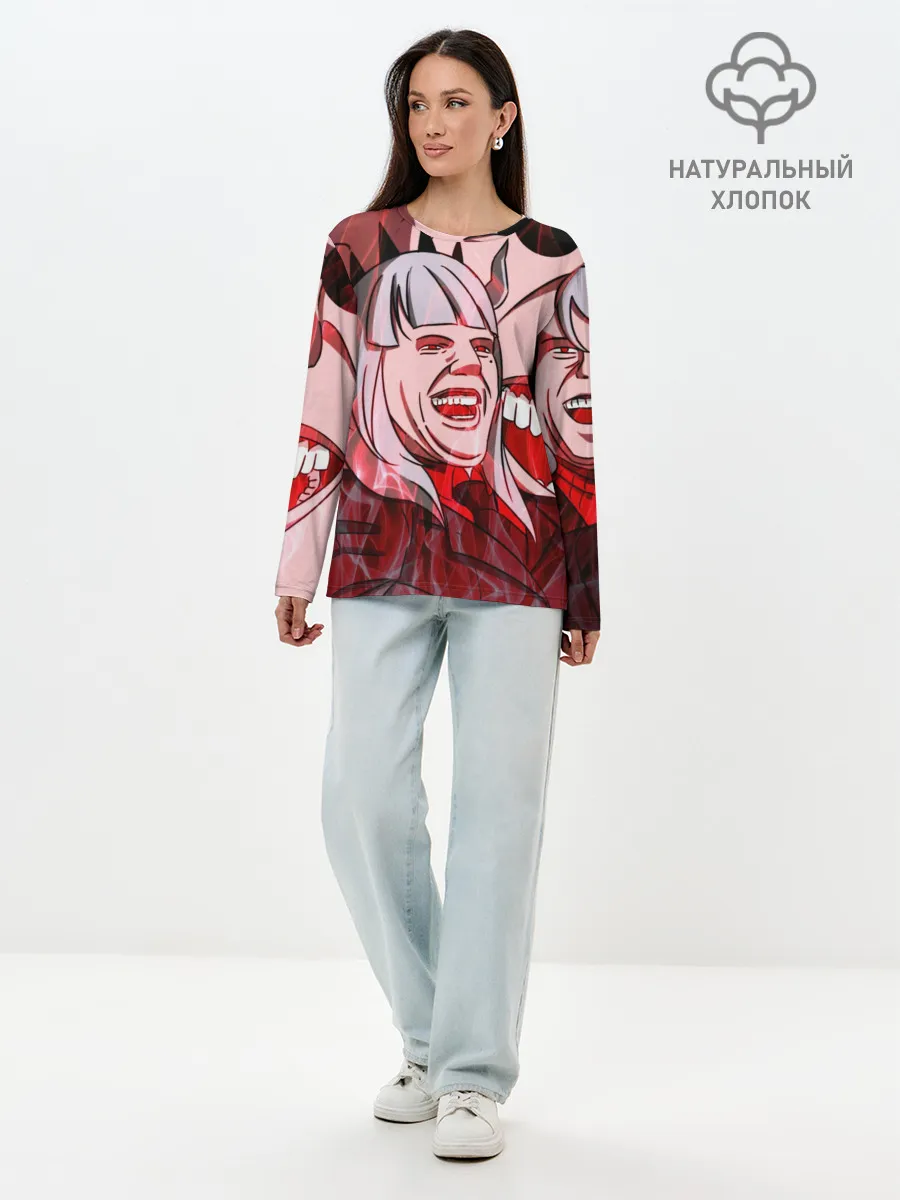 Лонгслив женский. Хлопок / ТОМ КРУЗ МЕМ