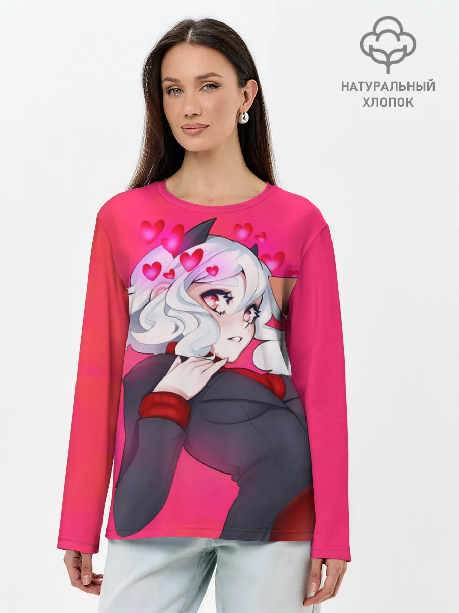 Лонгслив женский. Хлопок / HELLTAKER