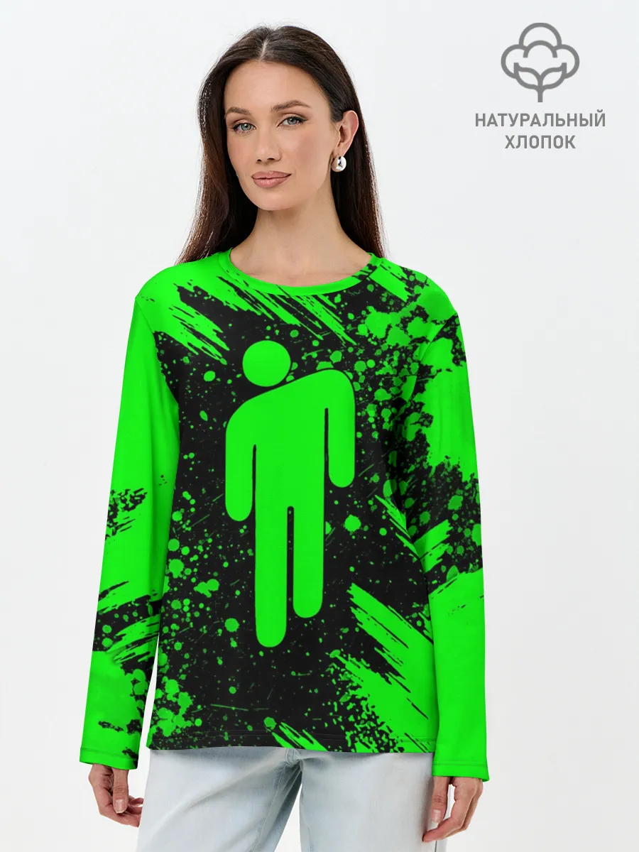 Лонгслив женский. Хлопок / BILLIE EILISH