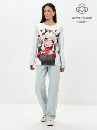Лонгслив женский. Хлопок / ХЕЛЛТЕЙКЕР