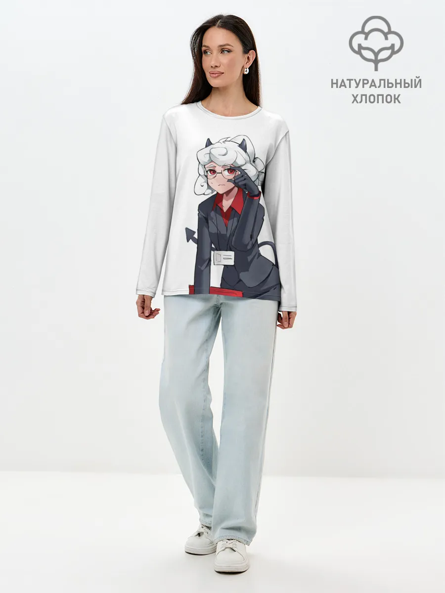 Лонгслив женский. Хлопок / ХЕЛЛТЕЙКЕР