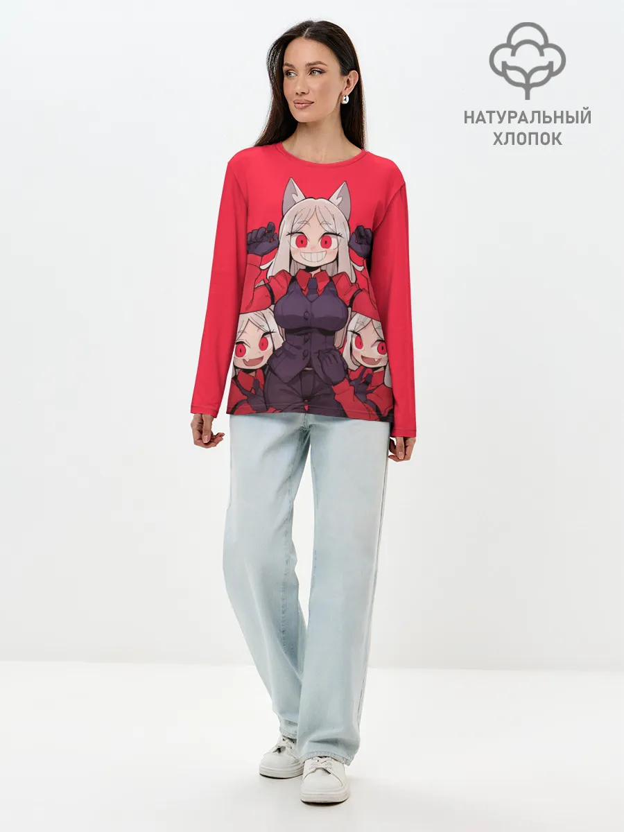 Лонгслив женский. Хлопок / Сестрички Цербер