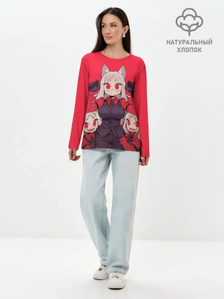 Лонгслив женский. Хлопок / Сестрички Цербер