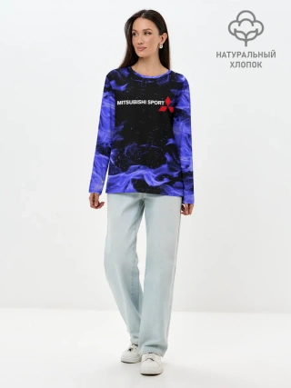 Лонгслив женский. Хлопок / MITSUBISHI