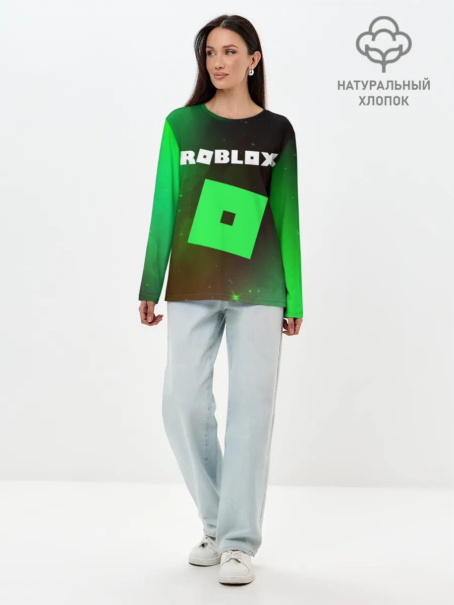 Лонгслив женский. Хлопок / ROBLOX / РОБЛОКС