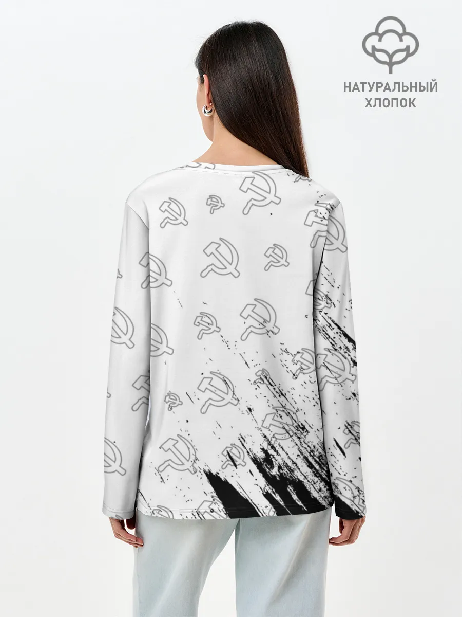 Лонгслив женский. Хлопок / USSR / СССР