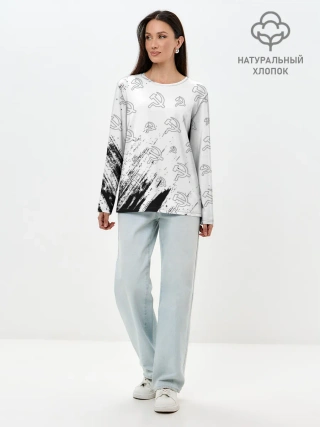 Лонгслив женский. Хлопок / USSR / СССР