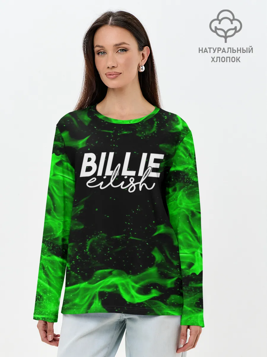 Лонгслив женский. Хлопок / BILLIE EILISH