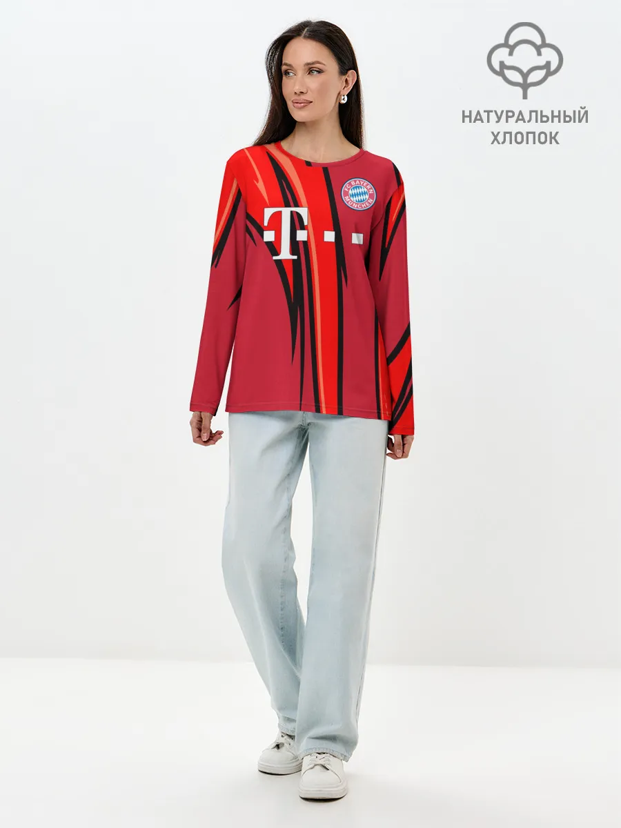 Лонгслив женский. Хлопок / ФК Бавария Мюнхен