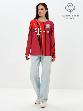 Лонгслив женский. Хлопок / ФК Бавария Мюнхен