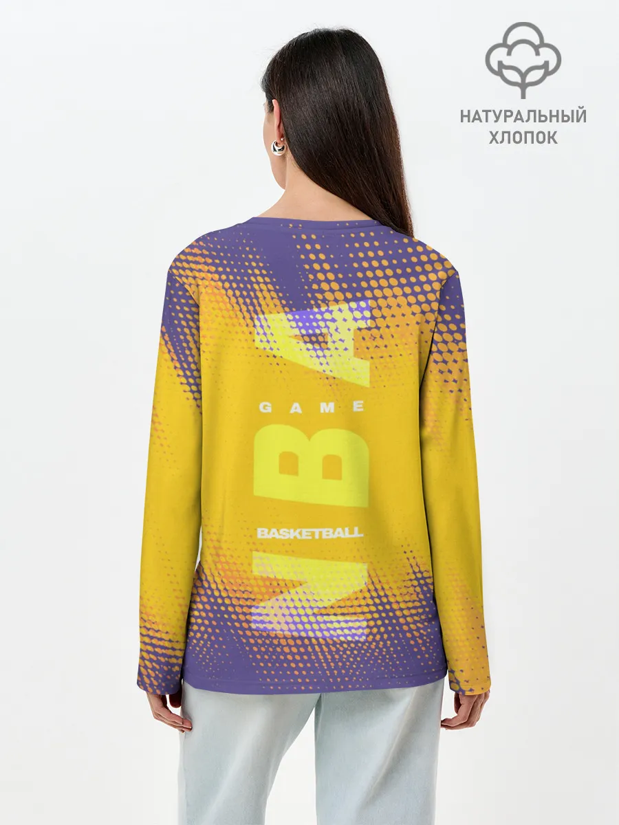 Лонгслив женский. Хлопок / Los Angeles Lakers
