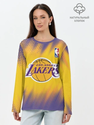 Лонгслив женский. Хлопок / Los Angeles Lakers