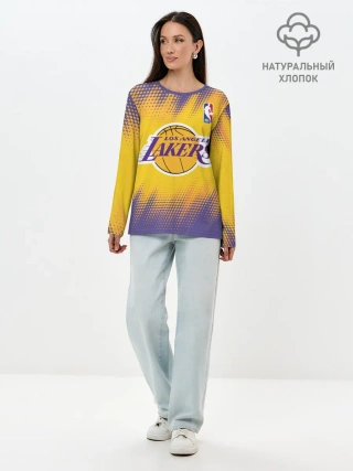 Лонгслив женский. Хлопок / Los Angeles Lakers