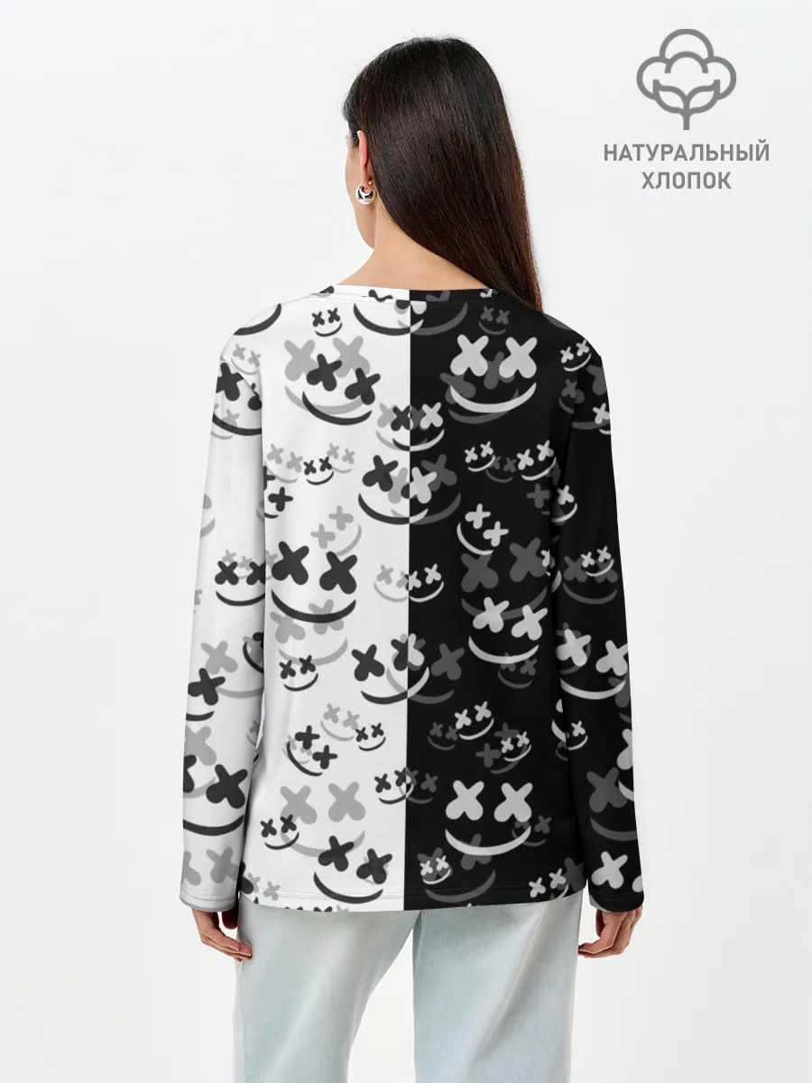 Лонгслив женский. Хлопок / FORTNITE | MARSHMELLO