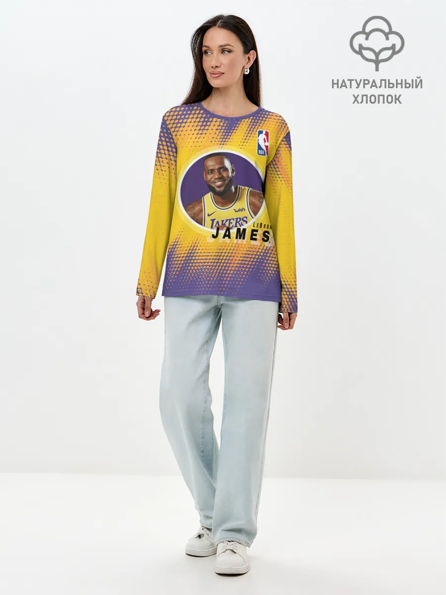 Лонгслив женский. Хлопок / LeBron James