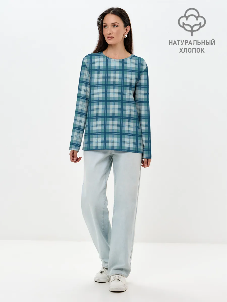 Лонгслив женский. Хлопок / Джентльмены