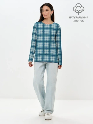 Лонгслив женский. Хлопок / Джентльмены