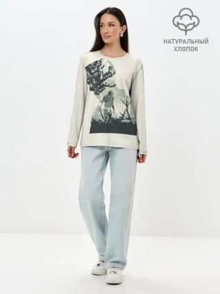 Лонгслив женский. Хлопок / Настоящий детектив