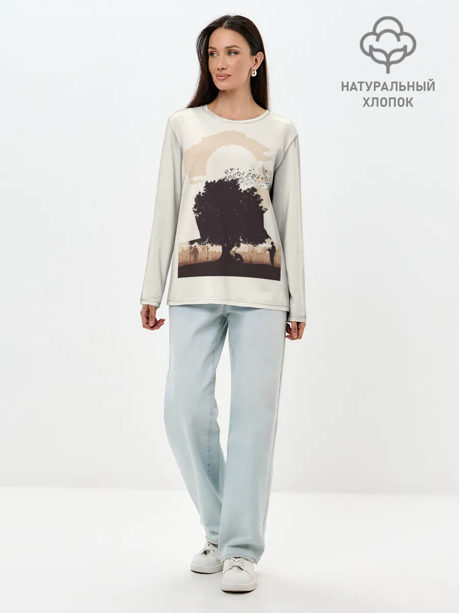 Лонгслив женский. Хлопок / Настоящий детектив