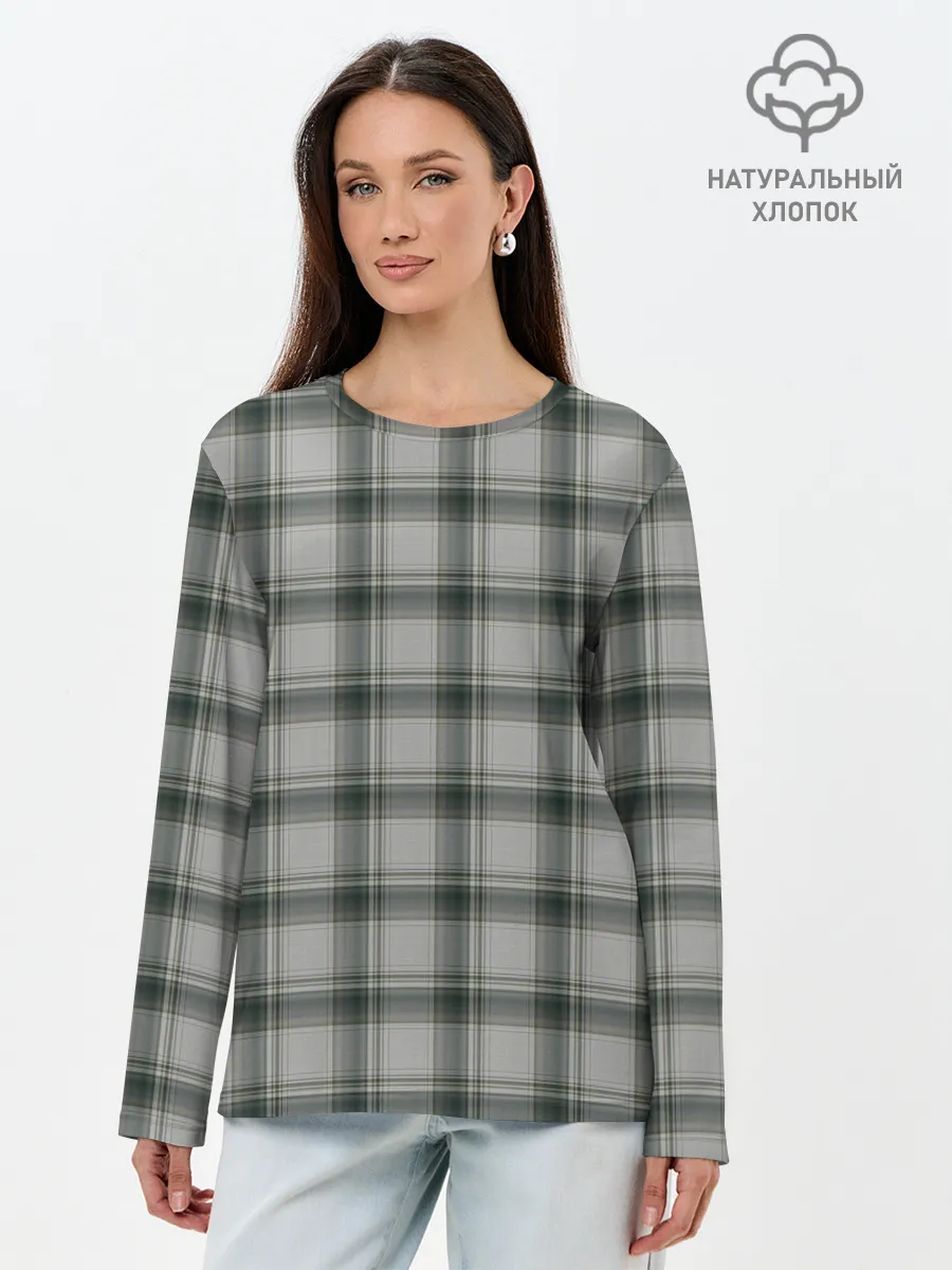 Лонгслив женский. Хлопок / стиль джентльмены