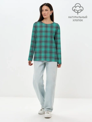 Лонгслив женский. Хлопок / Джентльмены