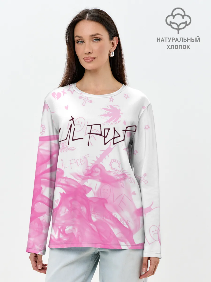 Лонгслив женский. Хлопок / LIL PEEP / ЛИЛ ПИП