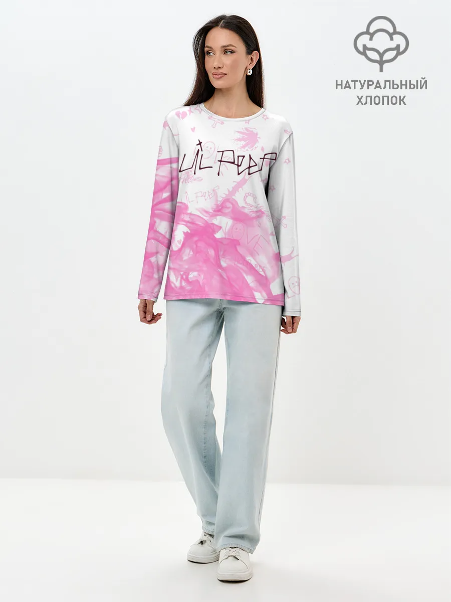 Лонгслив женский. Хлопок / LIL PEEP / ЛИЛ ПИП