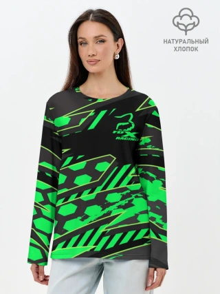 Лонгслив женский. Хлопок / Форма для мотокросса FOX