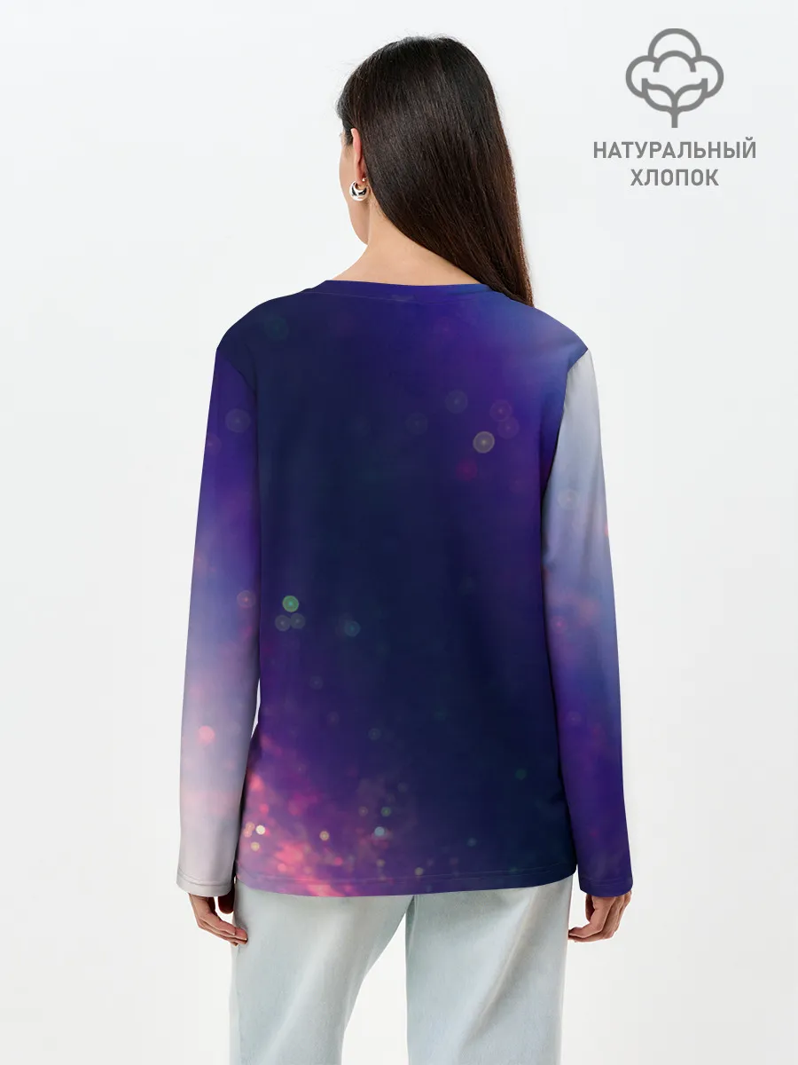 Лонгслив женский. Хлопок / NASA / НАСА