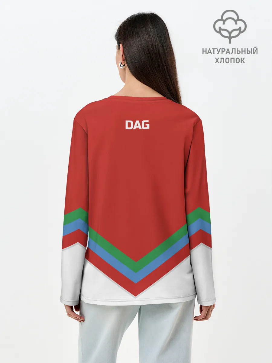 Лонгслив женский. Хлопок / Дагестан