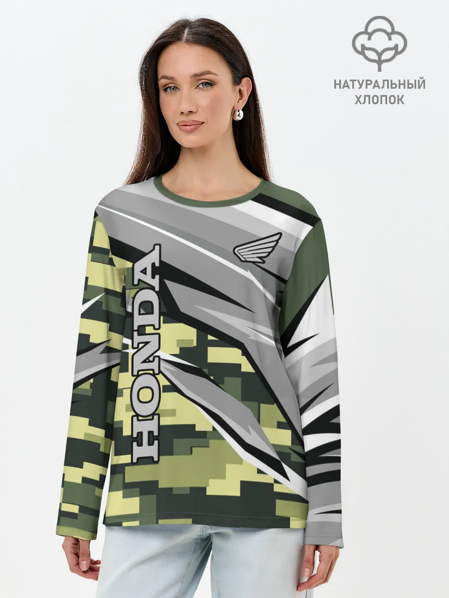 Лонгслив женский. Хлопок / HONDA