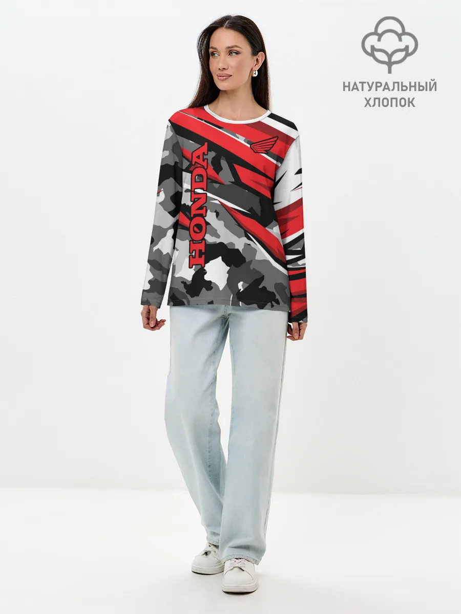 Лонгслив женский. Хлопок / HONDA